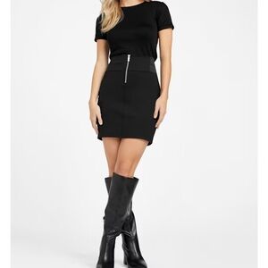 GUESS BLACK  Mini Pencil Skirt size L